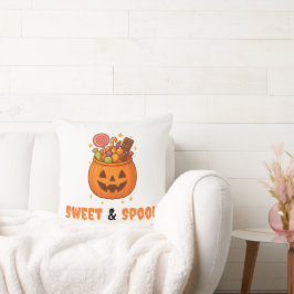 Pumpkin Bucket Fullt of Sweet - Halloween Kudde