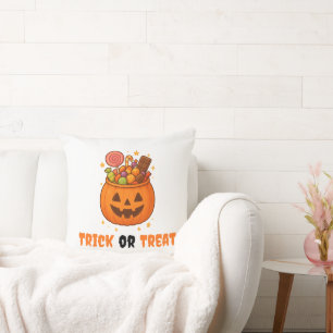 Pumpkin Bucket Fullt of Sweet - Halloween Kudde