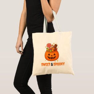Pumpkin Bucket Fullt of Sweet - Halloween Tygkasse