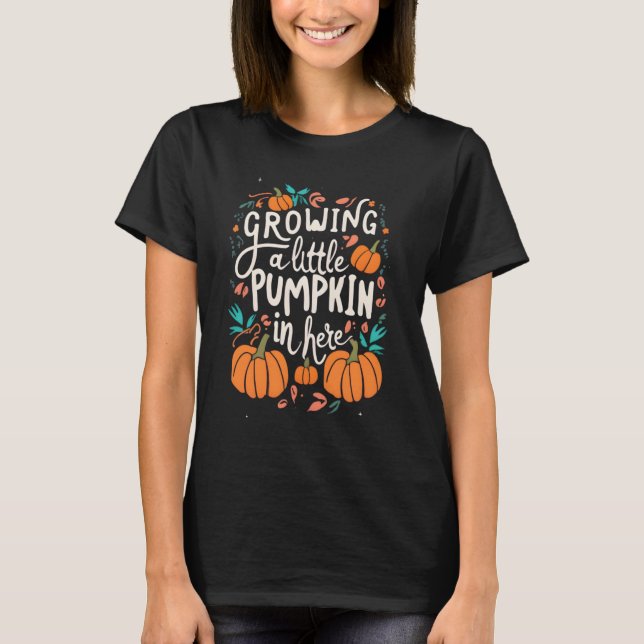 Pumpkin Bumpkin Halloween Moderskap T Shirt (Framsida)