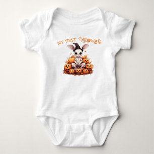 Pumpkin Bunny Delight: Lycklig First Halloween T Shirt