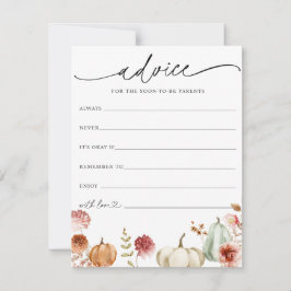 Pumpkin Burgundy Blommigt Baby Adapter Inbjudningar