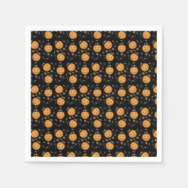 Pumpkin Bus eller godis Pail Pappersservett