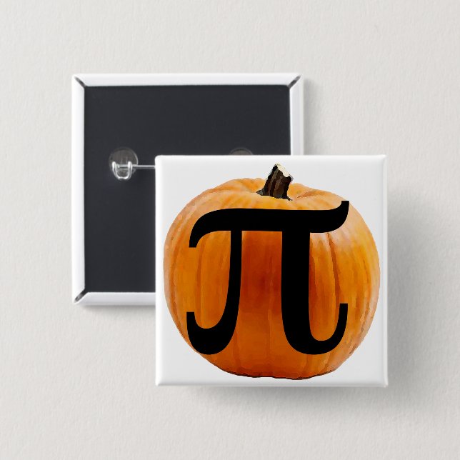 Pumpkin Button Knapp (Framsida & baksida)