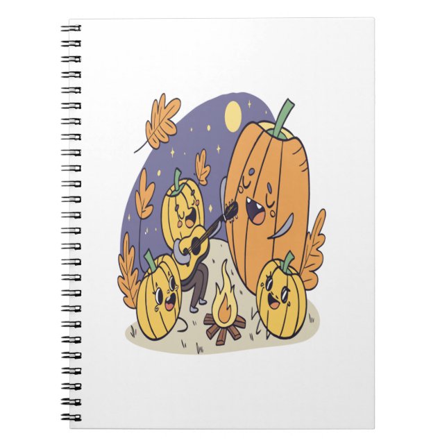 Pumpkin Campfire Sergranat Anteckningsbok (Framsidan)