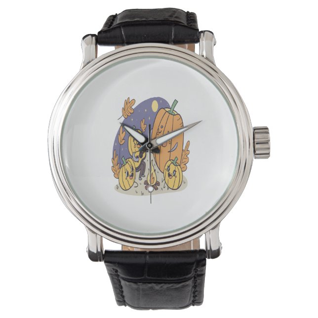Pumpkin Campfire Sergranat Armbandsur (Framsida)