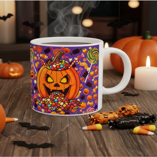 Pumpkin Candy Halloween Coffee Mugg (Skapare uppladdad)