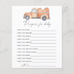Pumpkin car - Party-match Prayer för baby-vilt