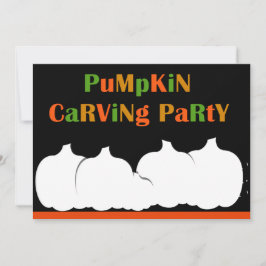 Pumpkin Carving Halloween fest inbjudan