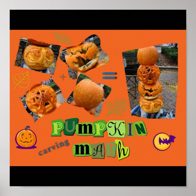 "Pumpkin Carving Math" Poster (Framsidan)