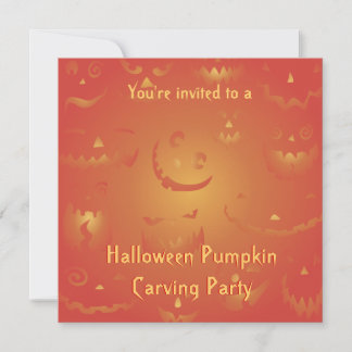 Pumpkin Carving Party-inbjudningar Inbjudningar