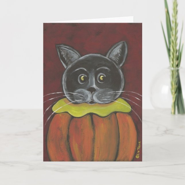 Pumpkin Cat Card av Liz Revit Kort (Framsida)
