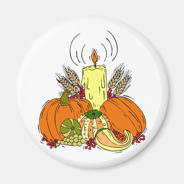 Pumpkin Centerpart Magnet (Framsidan)