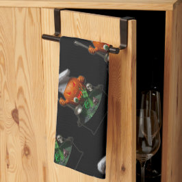 Pumpkin Chef Halloween - Spooky Cauldron-design Kökshandduk