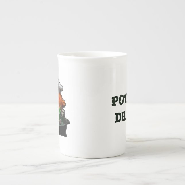 Pumpkin Chef Halloween - Witch Brew-teman Benporslin Mugg (Framsidan)