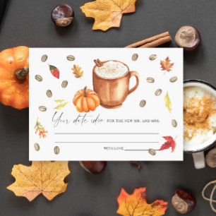 Pumpkin Coffee-Möhippa Nattidéer Tilläggskort