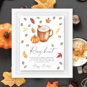 Pumpkin Coffee Möhippa Ring jaktjakt Poster