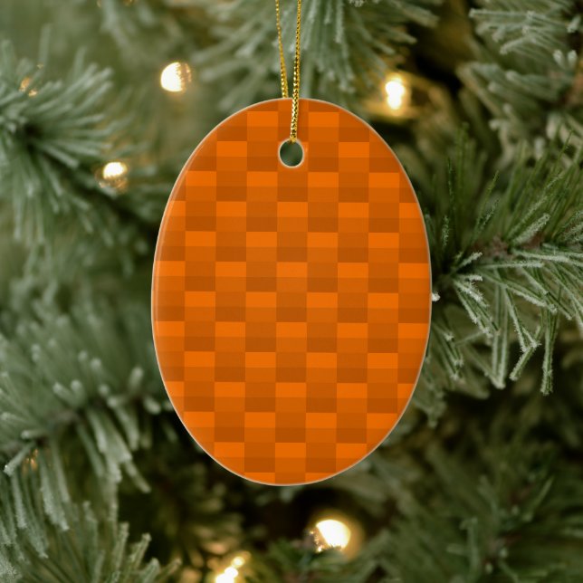 Pumpkin Color Pattern in Orange Julgransprydnad Keramik (Träd)