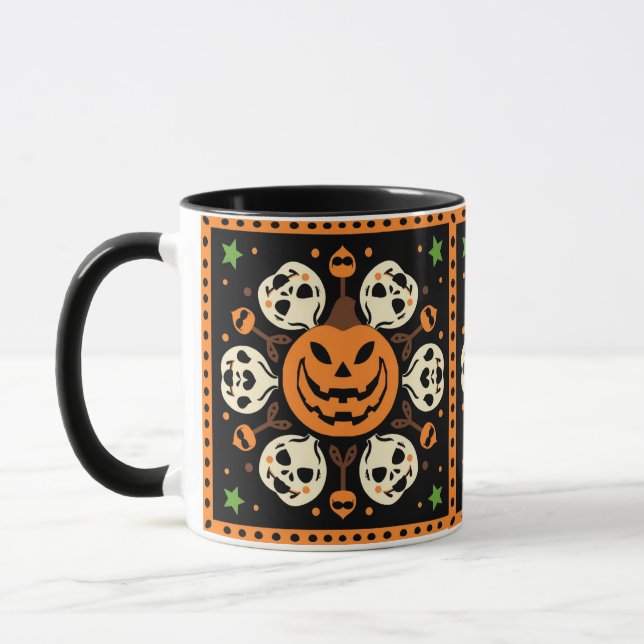 Pumpkin Complex Mönster Mugg (Vänster)
