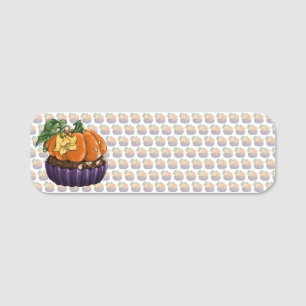 Pumpkin Cuptårta Namnbricka