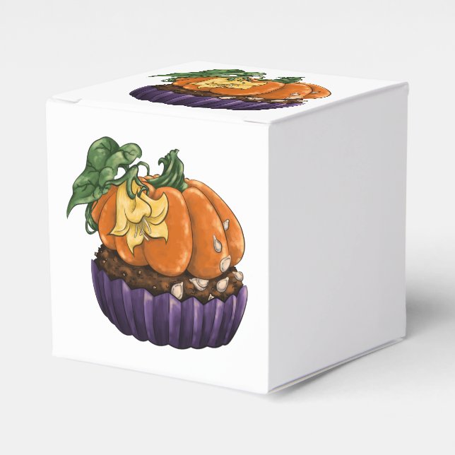 Pumpkin Cuptårta Presentaskar (Framsidan Sidan)