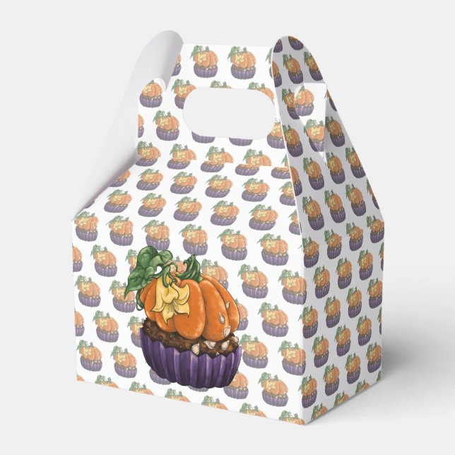 Pumpkin Cuptårta Presentaskar (Framsidan Sidan)