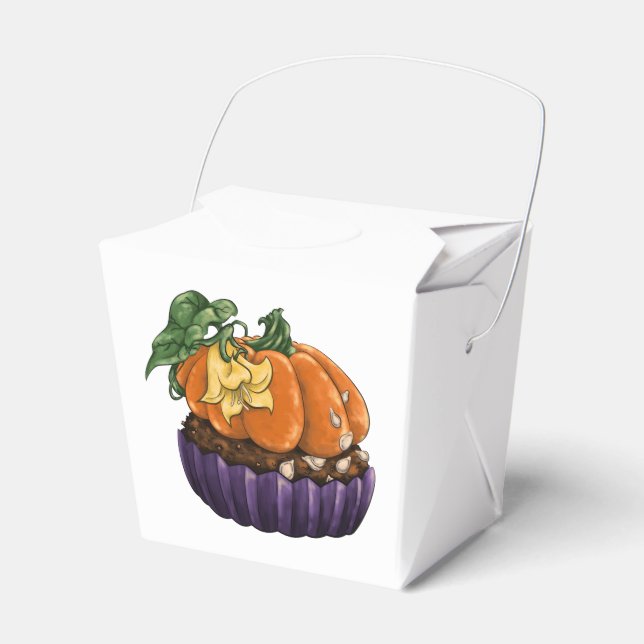 Pumpkin Cuptårta Presentaskar (Framsidan Sidan)