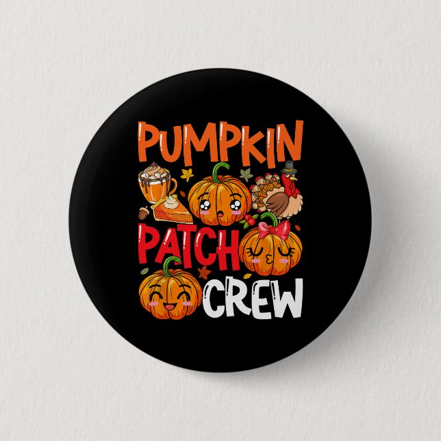 Pumpkin Cute Patch Crew Thanksgiving Fall Turkey P Knapp (Framsida)