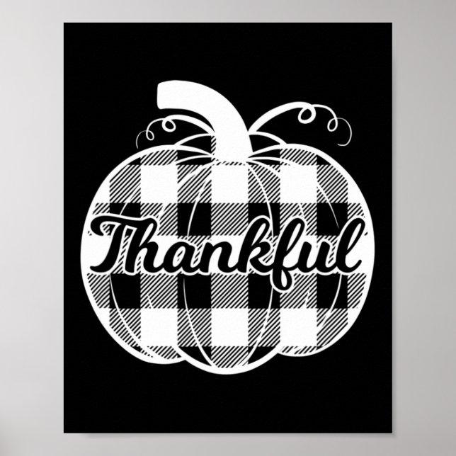 Pumpkin Cute Thanksgiving - hösten Pla Poster (Framsidan)