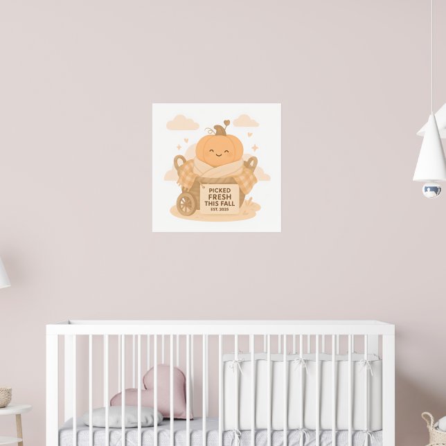 Pumpkin Cuteness Kawaii Vibes Poster (Barnkammare 2)