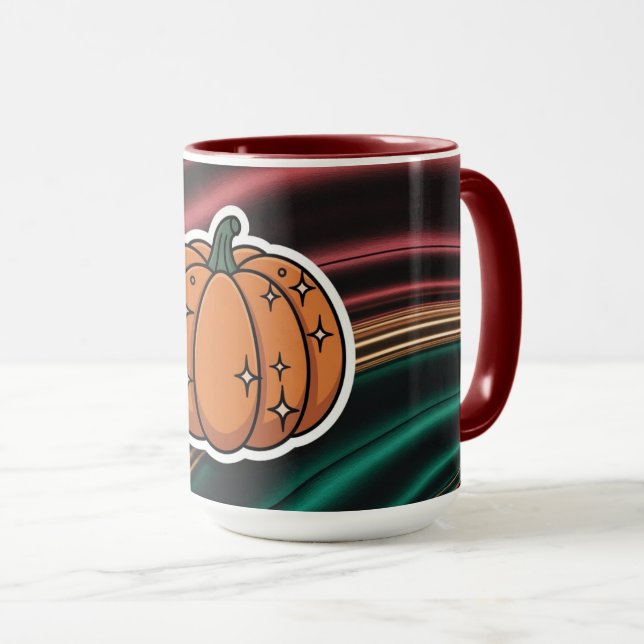 Pumpkin Decal Vågar Combo Mugg (Framsida höger)