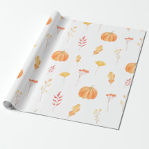 Pumpkin Design Gift Wrapping Papper