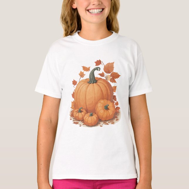 PUMPKIN DESIGN. T SHIRT (Framsida)