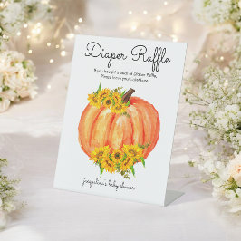 Pumpkin Diaper Raffle Baby Shower