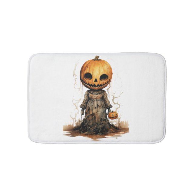 Pumpkin Doll Halloween Sticker Badrumsmatta (Framsidan)
