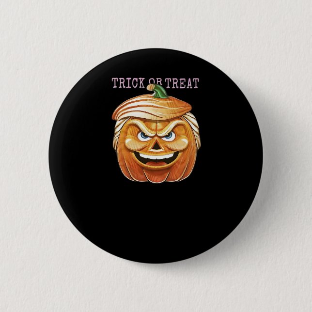 Pumpkin Donald, Funny Halloween Scary Classic Knapp (Framsida)