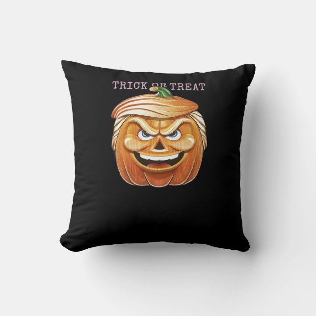 Pumpkin Donald, Funny Halloween Scary Classic Kudde (Framsida)