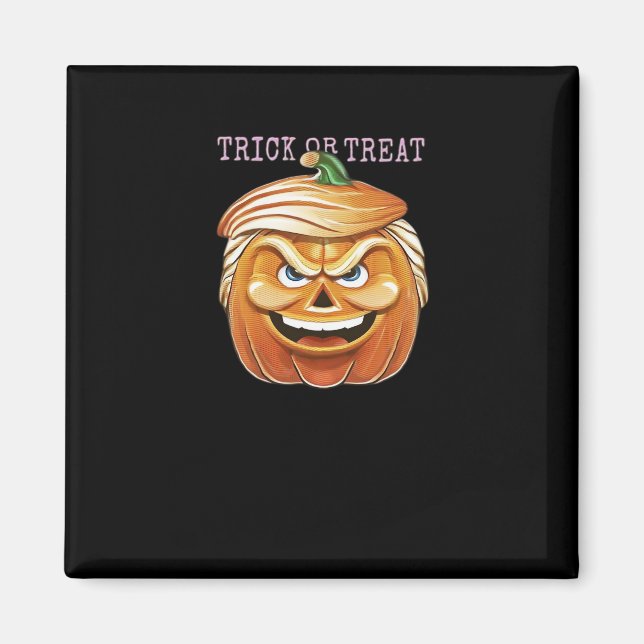 Pumpkin Donald, Funny Halloween Scary Classic Magnet (Framsidan)