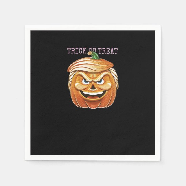 Pumpkin Donald, Funny Halloween Scary Classic Pappersservett (Framsidan)