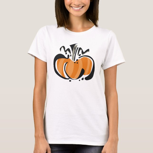 Pumpkin Doodle Tee Shirt (Framsida)