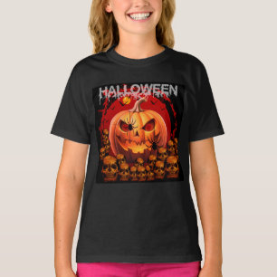 PUMPKIN DÖSKALLARS SKELETON HALLOWEEN T SHIRT