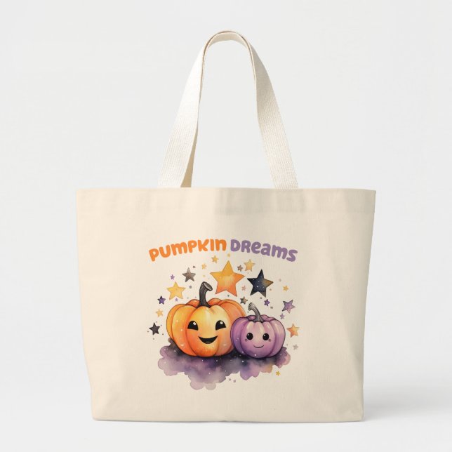 Pumpkin Dreams Jumbo Tygkasse (Framsidan)