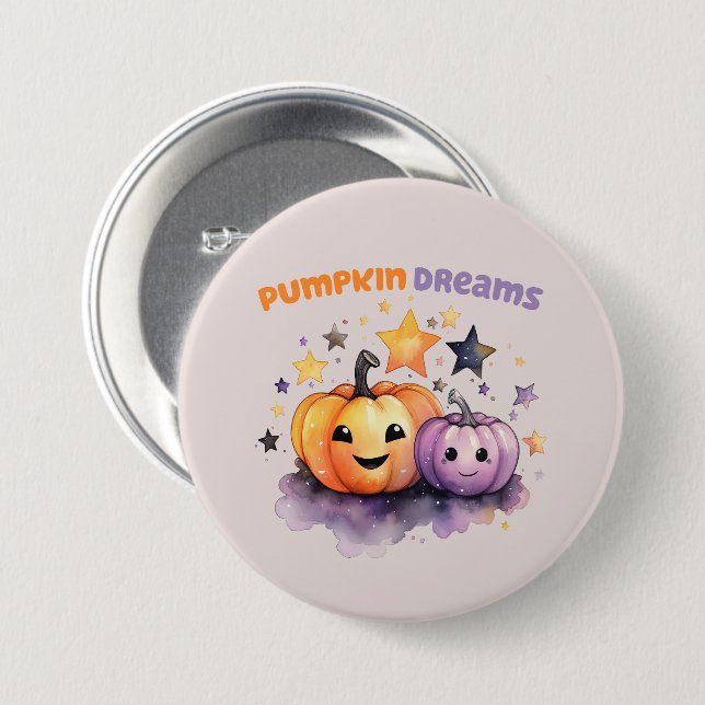 Pumpkin Dreams Knapp (Framsida & baksida)