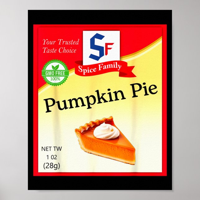 Pumpkin E Condiment Costume Holiday Sce Costumes  Poster (Framsidan)