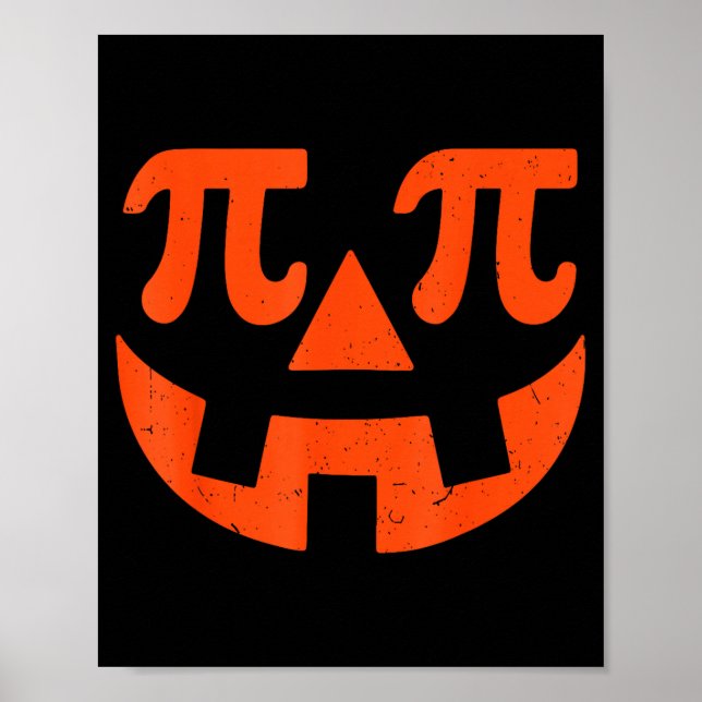 Pumpkin E Funny Math Thanksgiving Science Teacher  Poster (Framsidan)