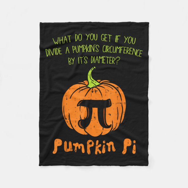 Pumpkin E Math Shirt Funny Halloween Thanksgiving  Fleecefilt (Framsidan)