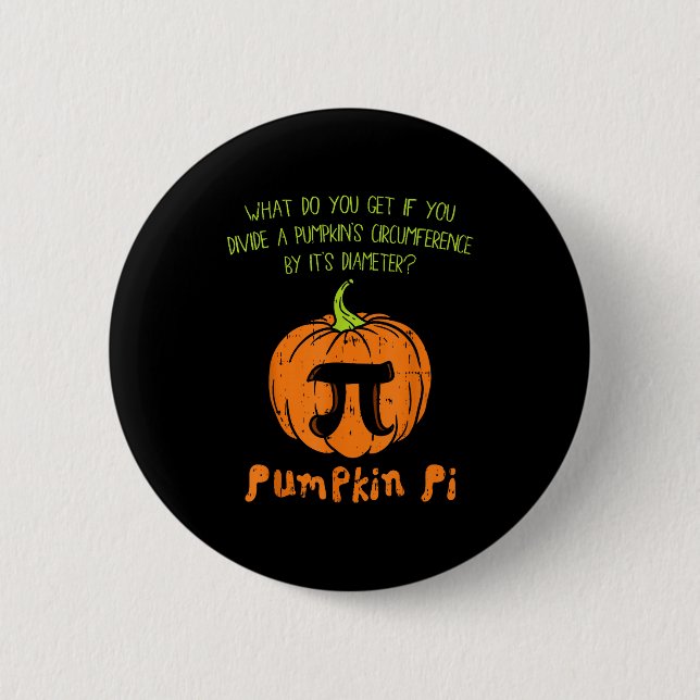 Pumpkin E Math Shirt Funny Halloween Thanksgiving  Knapp (Framsida)