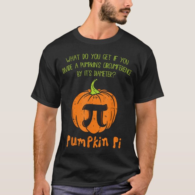 Pumpkin E Math Shirt Funny Halloween Thanksgiving  T Shirt (Framsida)