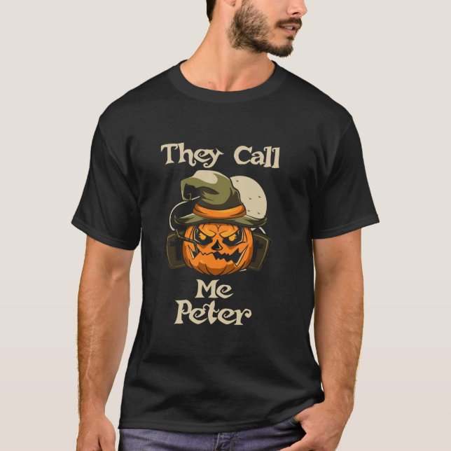 Pumpkin Eater Par Costume De kallar mig Peter H T Shirt (Framsida)
