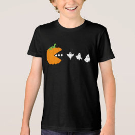 Pumpkin Eating Ghost Gamer Halloween Manar Women T Shirt